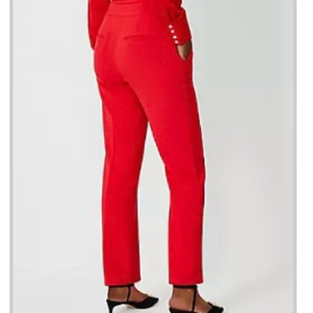 Ann Taylor High Rise Pencil Pant - fluid crepe size 4P - Picture 2 of 6